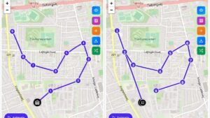 The trade-off between minimising route distance and reducing the risk of delayed parcels!